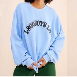 Light Blue Graphic Sweatshirt